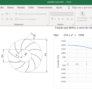 Planilha de dimensionamento de rotores radiais